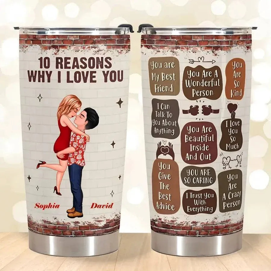 10 Reasons of Love Personalized Tumbler