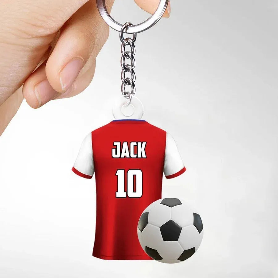 Personalized Sports Jersey Keychain