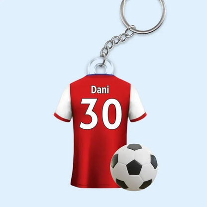 Personalized Sports Jersey Keychain