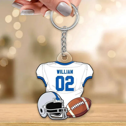 Personalized Sports Jersey Keychain