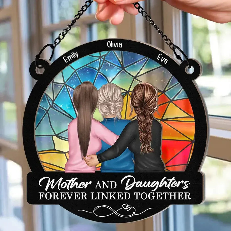 Forever Linked Together Mother-Daughter Sunflower Ornament