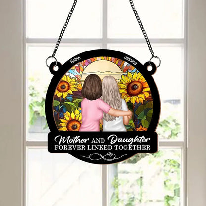 Forever Linked Together Mother-Daughter Sunflower Ornament