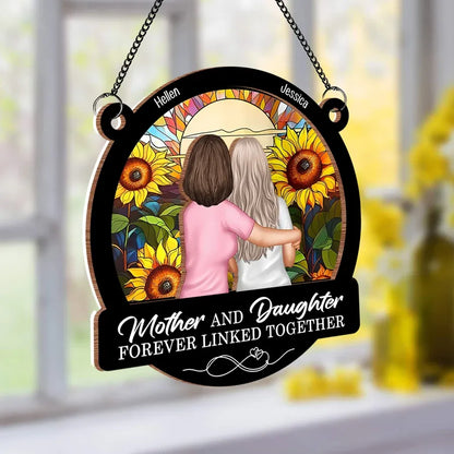 Forever Linked Together Mother-Daughter Sunflower Ornament
