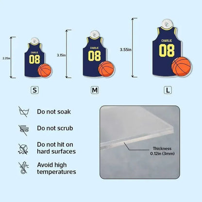 Personalized Sports Jersey Keychain