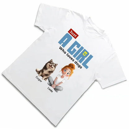 Just a Girl Who Loves Dogs Personalized Classic Tee