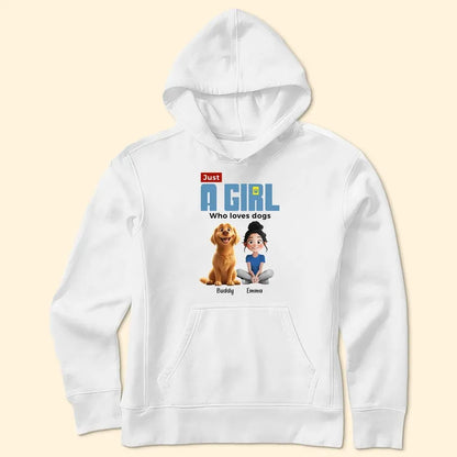 Just a Girl Who Loves Dogs Personalized Classic Tee