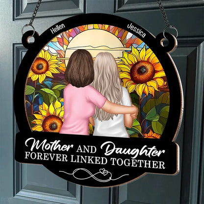 Forever Linked Together Mother-Daughter Sunflower Ornament