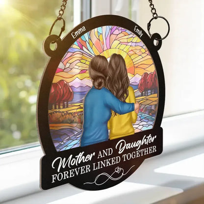 Forever Linked Together Mother-Daughter Sunflower Ornament